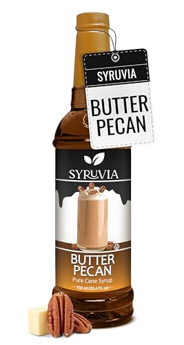 Coffee Syrup Butter Pecan Flavored Syrup for Drinks (25.4 Fl Oz)