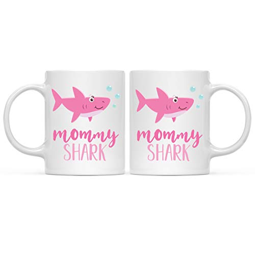 Baby Shark Lesbian Family 11oz. Coffee Mug Gift Set