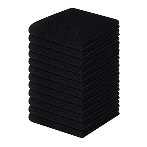 100% Cotton Waffle Weave Kitchen Dish Cloths 12 (12 Count)