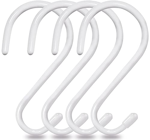 4 Pack Large S Hooks for Hanging Heavy Duty (4 Count)