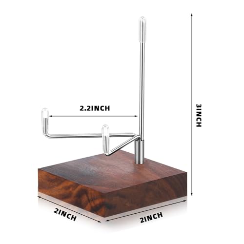 4 Pcs Rock Display Stand Wood Base
