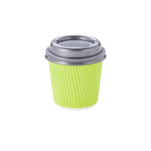 Ripple Wall Coffee Cups 500 Count 4 Ounce Insulated Eco Green Paper Cups