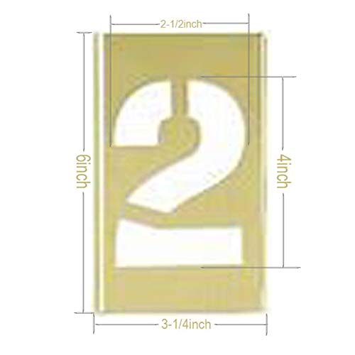 Curb Stencil Kit for Address Painting (15 Count)