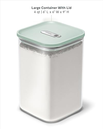 4 qt Glass Airtight Food Storage Container with Lid