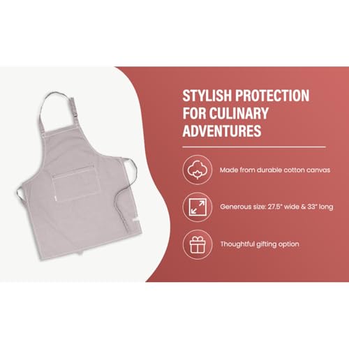 Cotton Solid Aprons for Women with Pocket