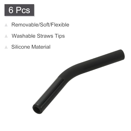 6Pcs Silicone Straw Tips (6 Count)