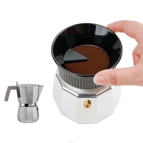60mm Moka Pot Dosing Funnel & Distributor for 6 Cup Moka Pot