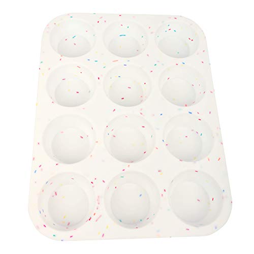 Silicone Muffin Pan for Baking Regular 12 Cups Cupcake Pans Muffin Tin Non