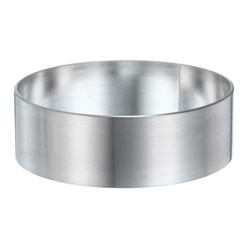 Round Cake Ring 2.36 x 1 Inch Seamless Stainless Steel Pastry Mousse Dessert Ring Mirror Coating for Baking Cooking English Muffins Crumpet Making Tool