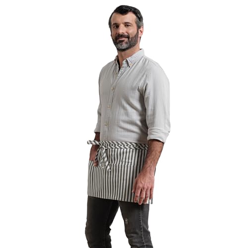 Chef Waist Aprons for Women with Pockets