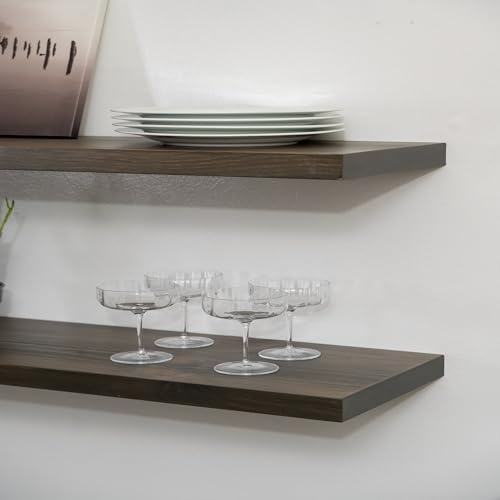 URBANDI Rustic Floating Shelves (2 Count)