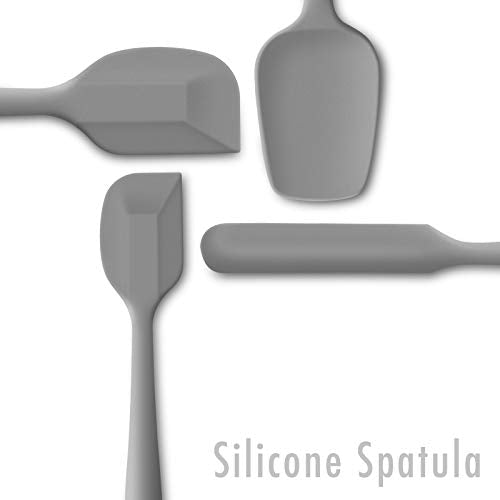4 Piece Silicone Spatula Set with Stainless Steel Core (4 Count)