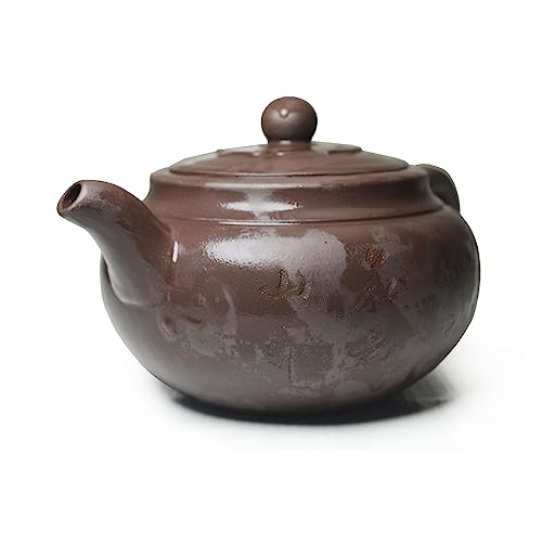 Teapot 10oz Red Brown Chinese Yixing Clay Pot Zisha Gongfu Tea