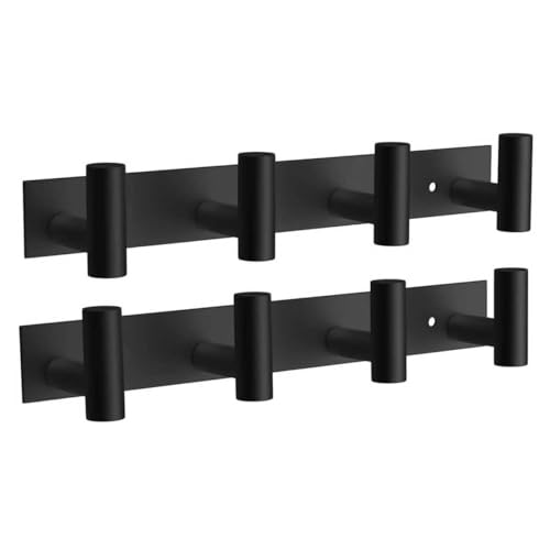 2PACK Hat and Coat Wall Mount Rack (2 Count)