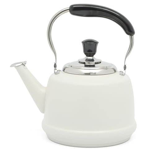 Kingstree Large 2 Qt Heavy Gauge Stainless Steel Tea Kettle