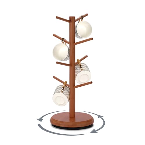 Mug Holder 360° Rotating Mug Tree Holds 8 Coffee Cups