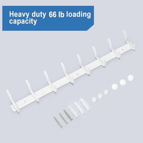 White Coat Rack Wall Mount