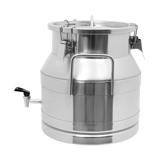 Stainless Steel Milk Bucket with Faucet