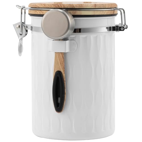 Coffee Container with Sealed Cantilever Lid and Scoop (60.8652 Fl Oz)