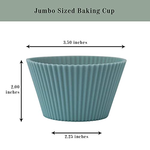 Reusable JUMBO Silicone Baking Cup (12 Count)