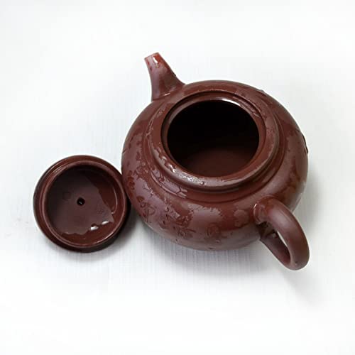 Teapot 10oz Red Brown Chinese Yixing Clay Pot Zisha Gongfu Tea