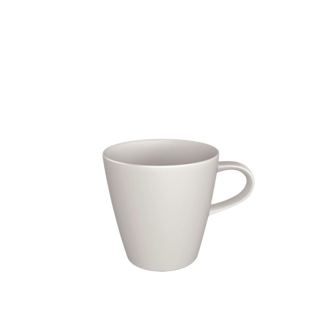 White porcelain coffee cup with matte slate-style texture