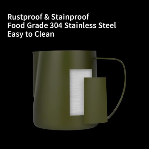 12oz Milk Frothing Pitcher Stainless Steel Espresso Steaming Jug