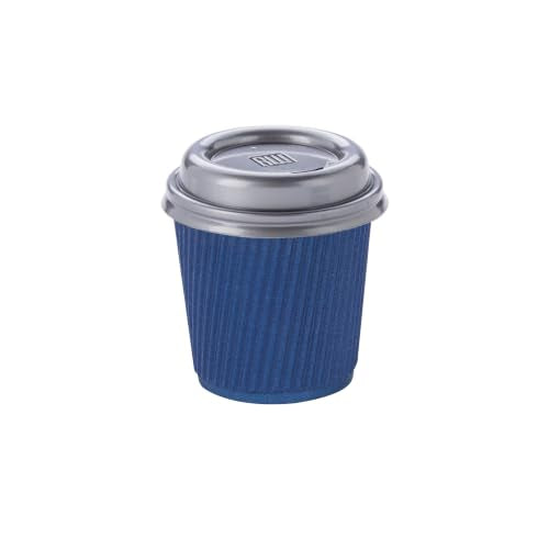 Ripple Wall Coffee Cups 500 Count 4 Ounce Insulated Midnight Blue Paper Cups
