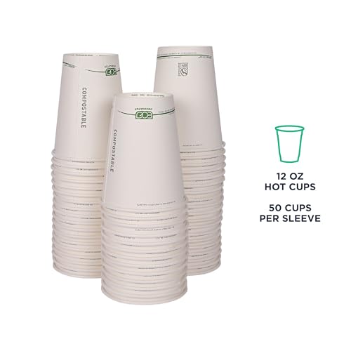 GreenStripe Disposable Paper Hot Cups (1000 Count)