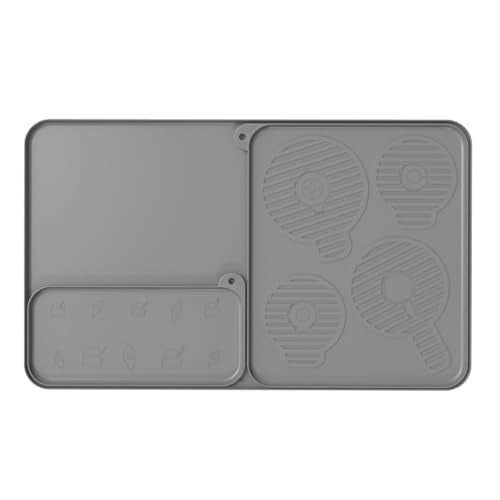 Silicone Coffee Mat 25"x16'' Large Coffee Bar Mat for Counter Station Accessories (3 Count)