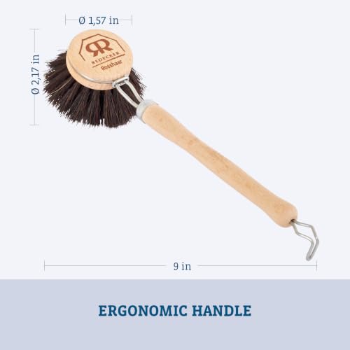 Dish Brush Horsehair Bristles