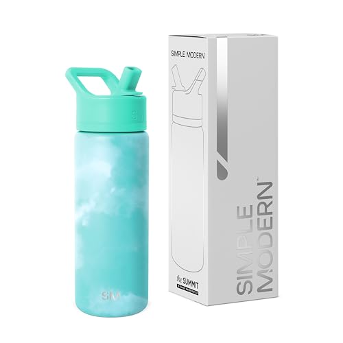 Insulated Water Bottle with Straw