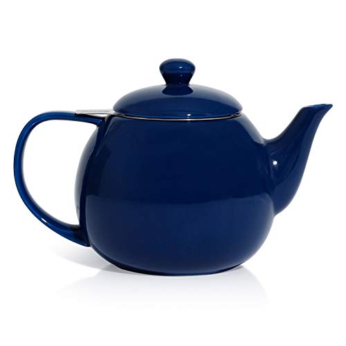 Teapot Porcelain Tea Pot with Stainless Steel Infuser