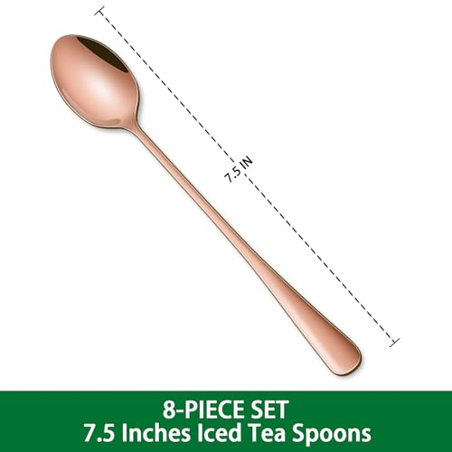 7.5 Inches Long Handle Coffee Stirring Spoons (8 Count)