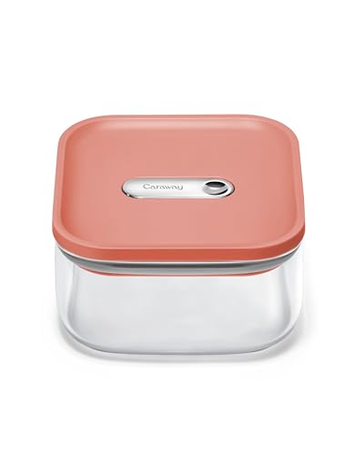 1 qt Glass Airtight Food Storage Container with Lid