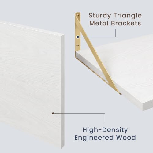 Wall Mounted Floating Shelves Set of 2 (2 Count)