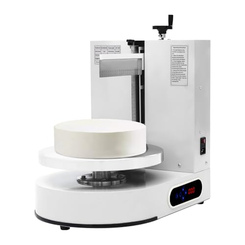 Cake Decorating Coating Machine Cream Spreading Automatic Frosting Turntable with Graduated Scraper for 4