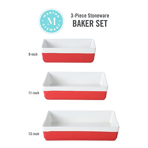 3 Piece Oven to Table Stoneware Bakeware Set