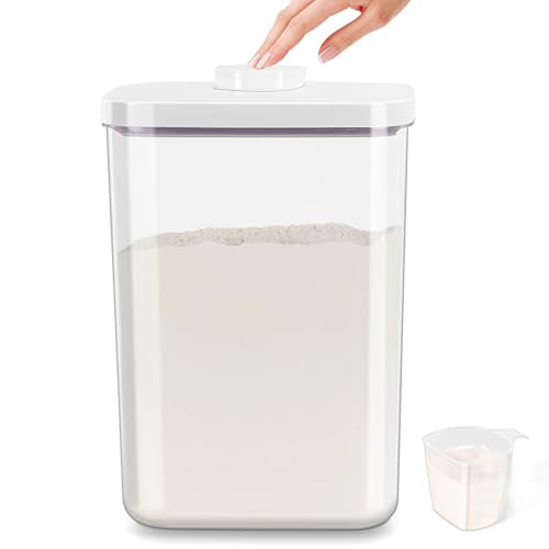6 Qt Flour Sugar Storage Containers with Pop