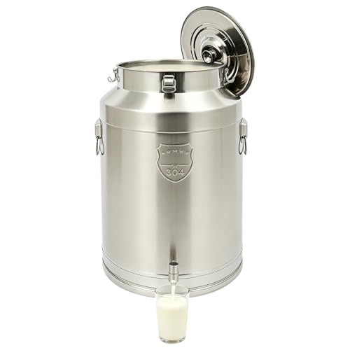 76L 20Gal 304 Stainless Steel Milk Can with Spigot