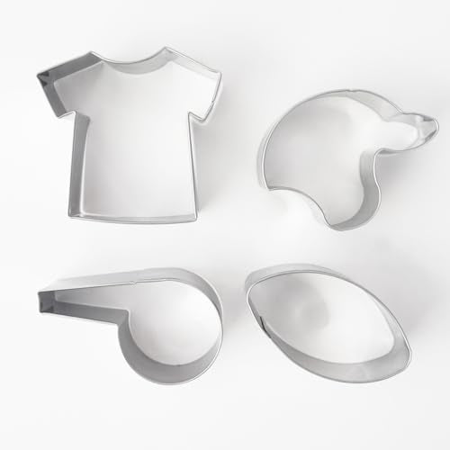 Football Cookie Cutter Set of 4 (4 Count)