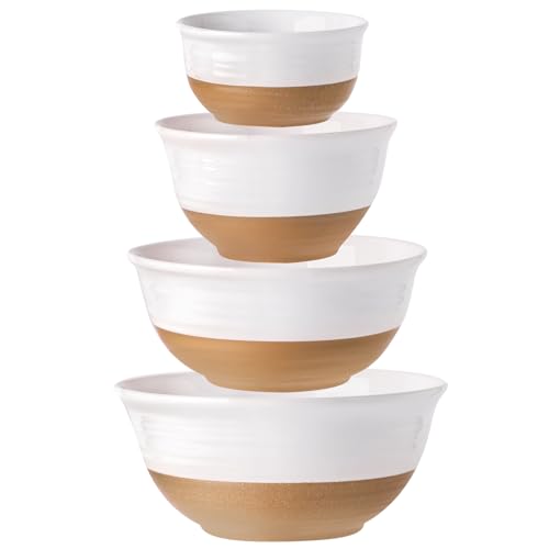 Ceramic Serving Bowls Set of 4 (4 Count)