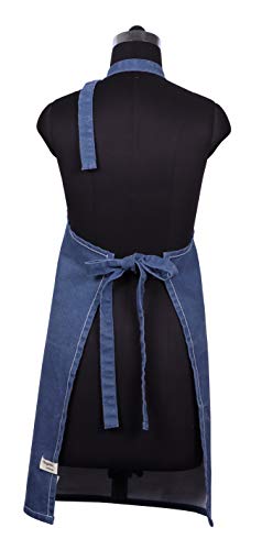 Cotton Solid Aprons for Women with Pocket