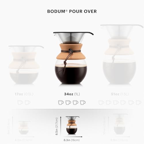 34oz Pour Over Coffee Maker