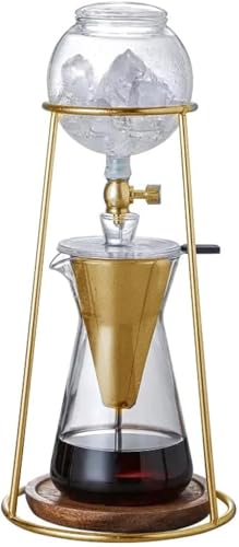 Iced Coffee Cold Brew Drip Coffee Maker Stainless Steal in Gold Color