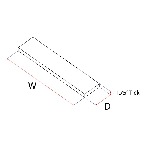 URBANDI Rustic Floating Shelves (2 Count)