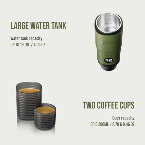 Pixapresso Espresso Machine Electric & Portable