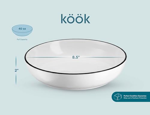 Pasta Bowl For Soups and Salads (4 Count)
