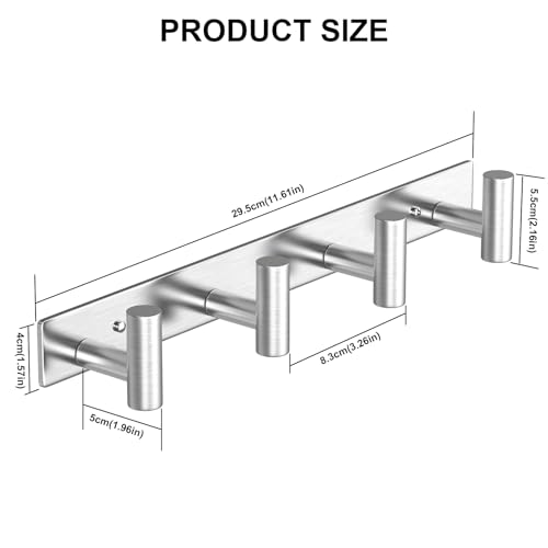 1PACK Hat and Coat Wall Mount Rack