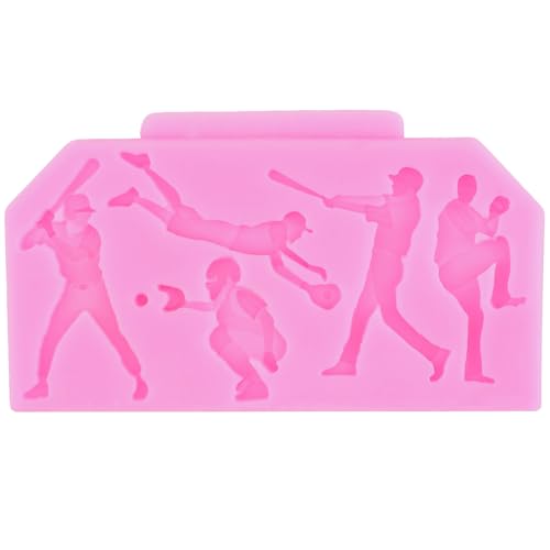 Baseball Fondant Mold Sports Theme Chocolate Silicone Mold Set 3 (3 Count)